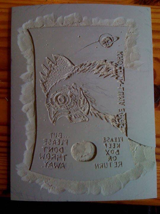Egg box label