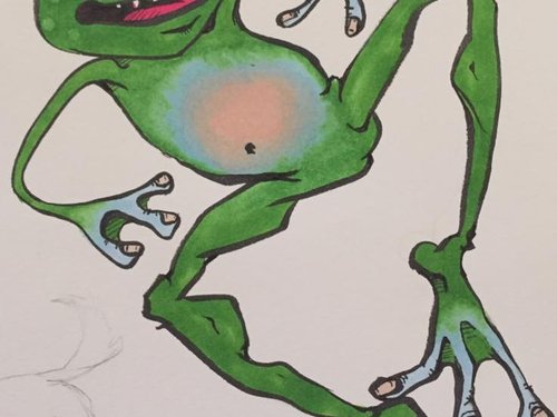 Dancing frog