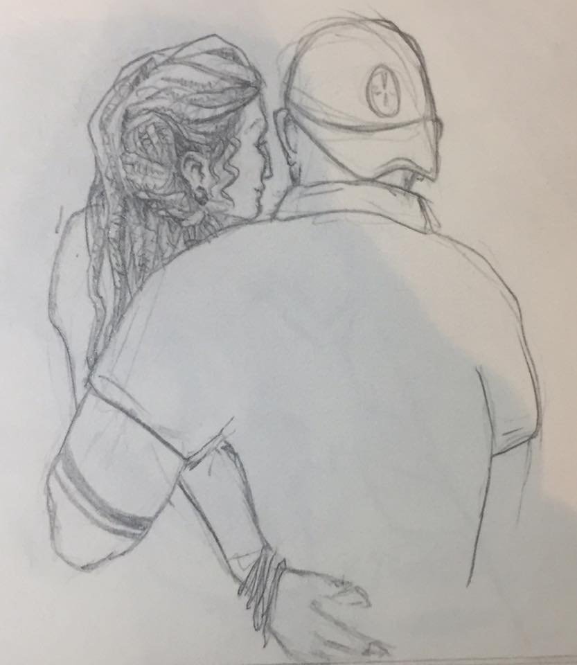 A woman and a man