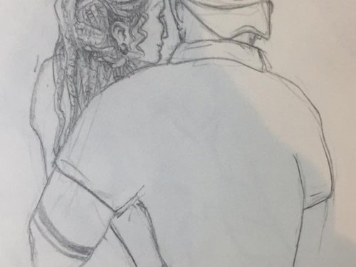 A woman and a man